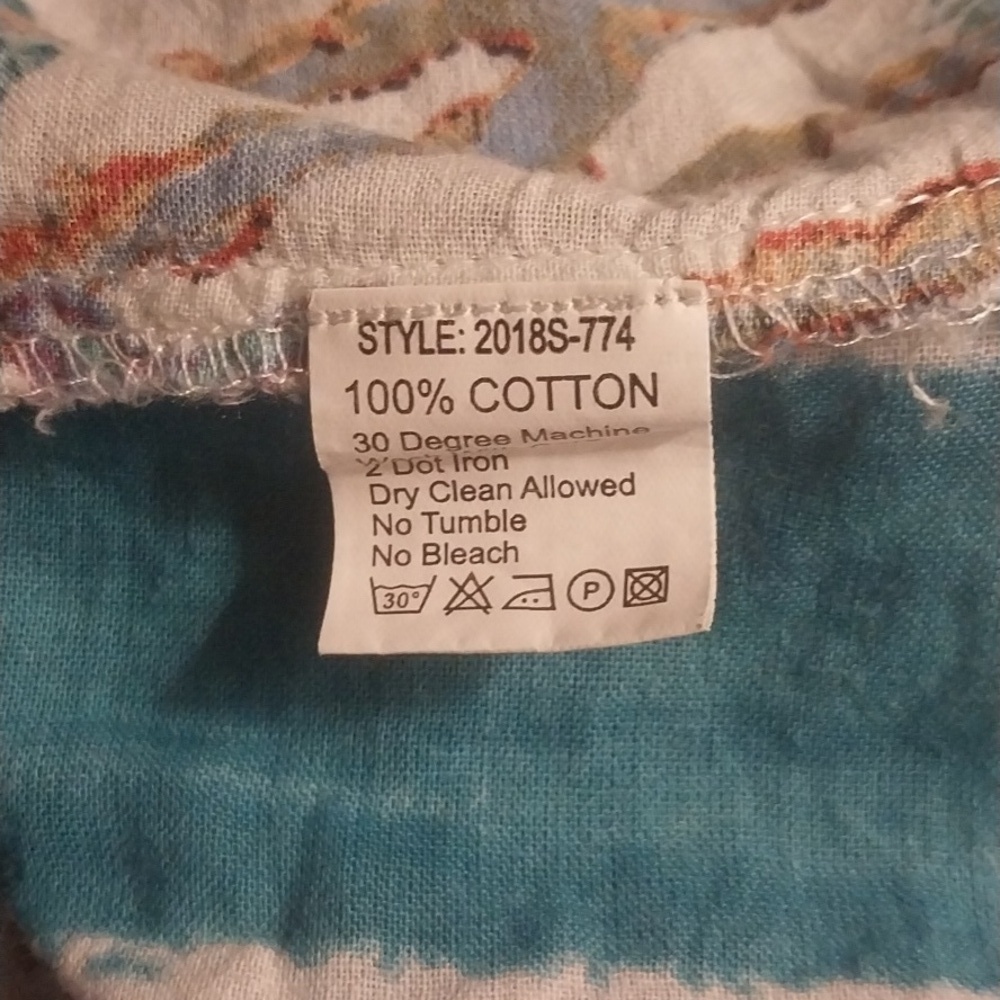 Antica Sartoria Giacomo Cinque Blue White Stripe Pink Floral Beaded Tropical - Picture 8 of 8